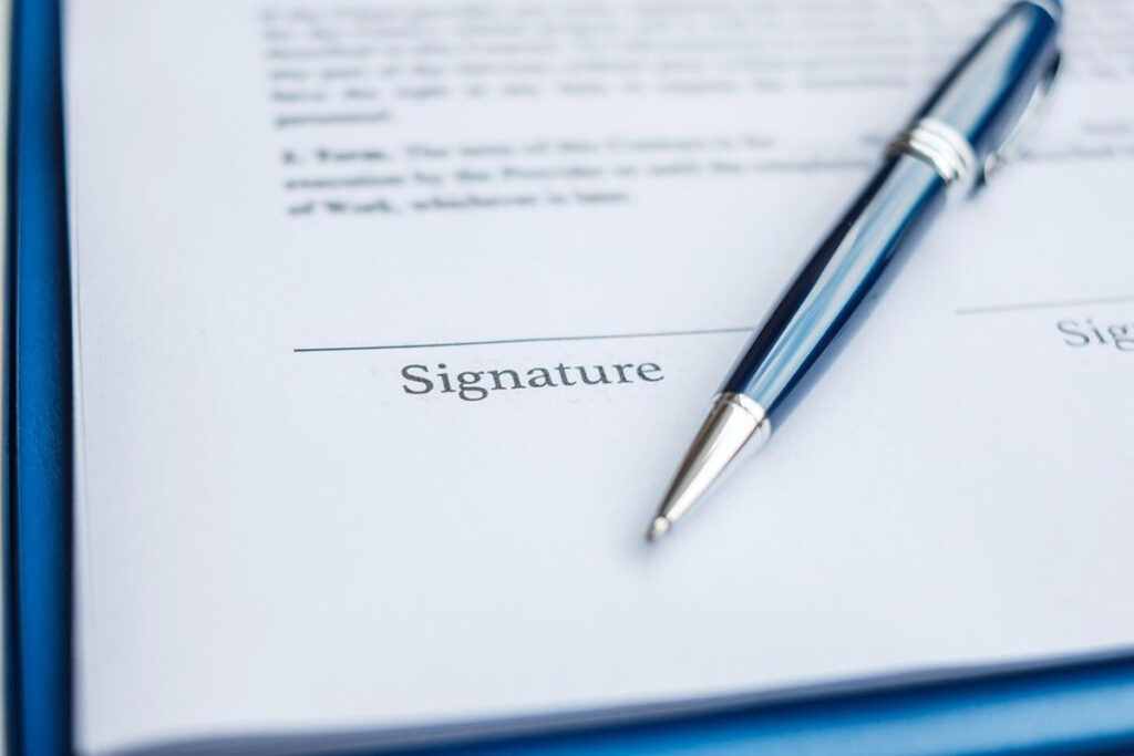 Comment Pr Senter Une Signature Pour Ordre